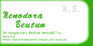 menodora beutum business card